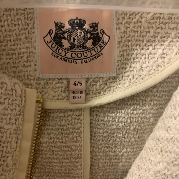 NWT - Juicy Couture Kids Tweed Blazer - Size: 4/5 - Picture 8 of 8